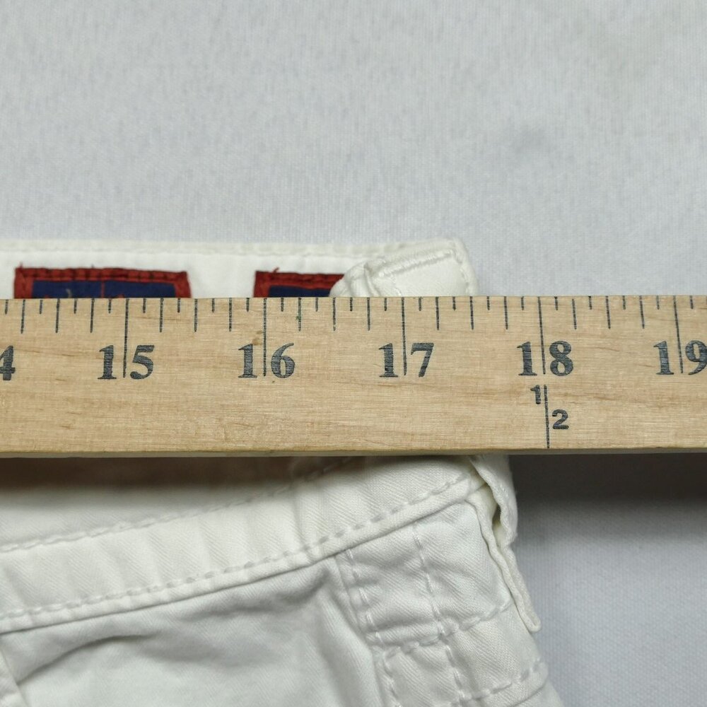 Rock Revival Shorts Men's Cargo White Orange Shorts Size 34 - Picture 13 of 15